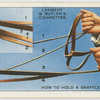 How to hold a snaffle bridle.