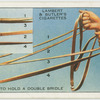 How to hold a double bridge.