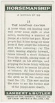 The hunting canter.