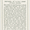 Refusal at a fly jump.