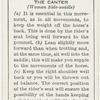 The canter.