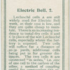 Electric bell. 2.