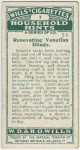 Renovating venetian blinds.