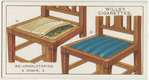 Reuholstering a chair. 2.