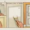 Enamelling a door.