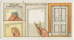 Enamelling a door.