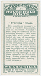 "Frosting" glass.