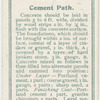 Cement path.