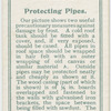 Protecting pipes.