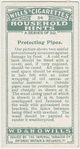 Protecting pipes.