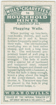Plugging walls.