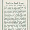Broken sash line.