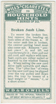 Broken sash line.