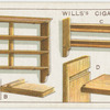Erecting shelves.