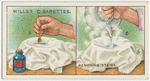 Removing stains.