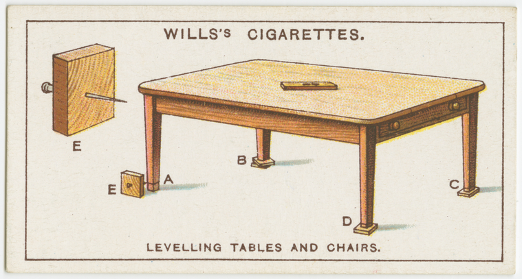 Digital Collections - Levelling tables and chairs.