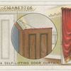 A self-lifting door curtain.