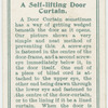 A self-lifting door curtain.