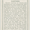 Replacing loose castors.