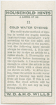 Cold water dyeing.