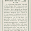Fire lighting made easy.