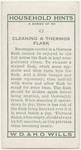 Cleaning a thermos flask.