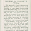 Making a concrete wall.