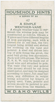 A simple weather vane.