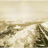 A view of the cog-railroad as it approaches the summit of Pikes Peak