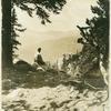 Man viewing the Rocky Mountains