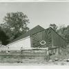 Raised relief mural of an eye at Pacem in Terris, Warwick, New York