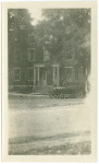 Car in front on unidentified building in Tappan, New York