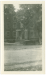 Car in front on unidentified building in Tappan, New York