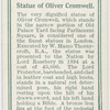 Statue of Oliver Cromwell.