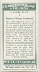Statue of Oliver Cromwell.