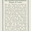The Thornes and Woolsack, House of Lords.