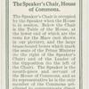 The Speaker's Chair, Houe of Commons.