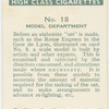 Model department.