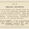 Milling machines.