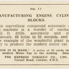 Manufacturing engine cylinder blocks.