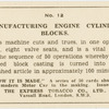 Manufacturing engine cylinder blocks.