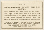 Manufacturing engine cylinder blocks.