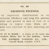 Grading pistons.