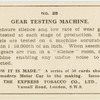 Gear testing machine.