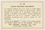 Gear testing machine.
