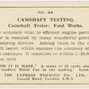 Camshaft testing.