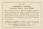 Camshaft testing.