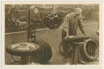 Fitting tyres.
