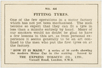 Fitting tyres.