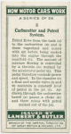 Carburetter and petrol system.